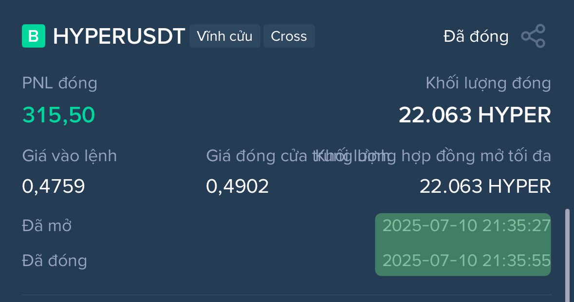 giaptuatx's tweet photo. Tiếp ae, chưa được 30 giây lụm 300$
Hôm nay là $HYPER #Hyperland https://t.co/b3JotKhUb2
