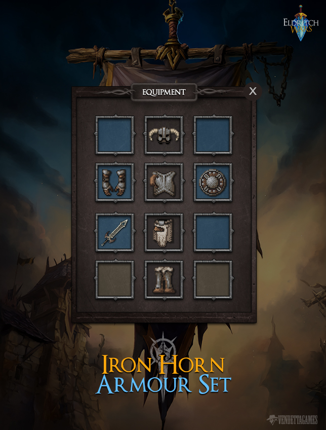 EldritchWars's tweet image. The Iron Horn is one of the many collectible armor sets in Eldritch Wars.
Each set offers its own buffs, flaws, and most importantly... style. ⚔️
What armour would you run with, tank, stealth or arcane?
#MMORPG #MobileGaming $VDT #EldritchWars
