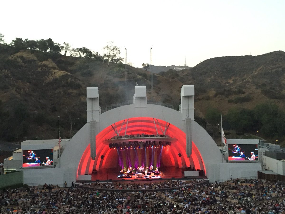 sproutsfan's tweet image. Phone memories remind 9 years ago me we were @HollywoodBowl to see @BrianWilsonLive. Brian brought Tony Asher on stage.