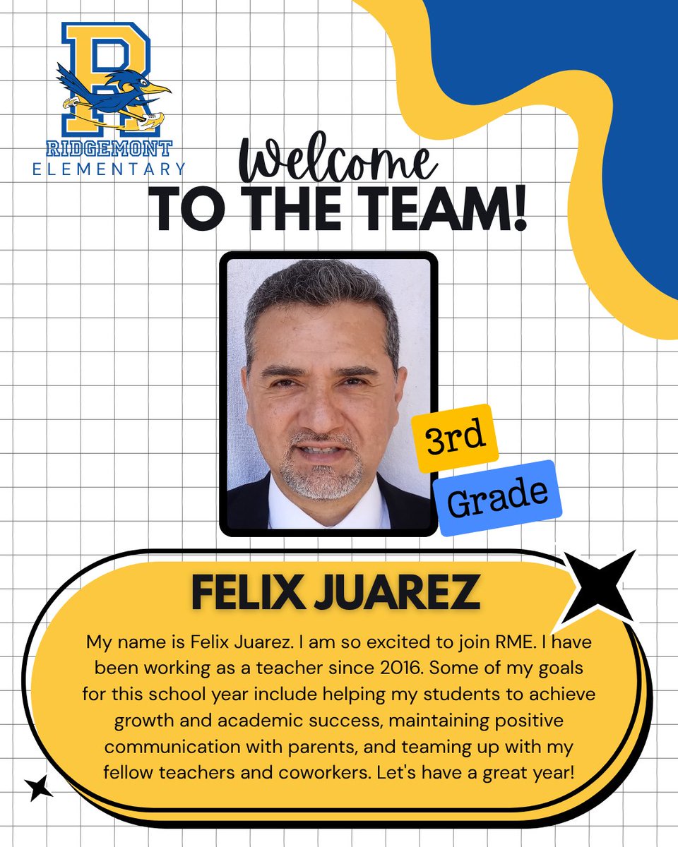 Please join us in welcoming our new roadrunners to the RME Family! 🍎👏✨