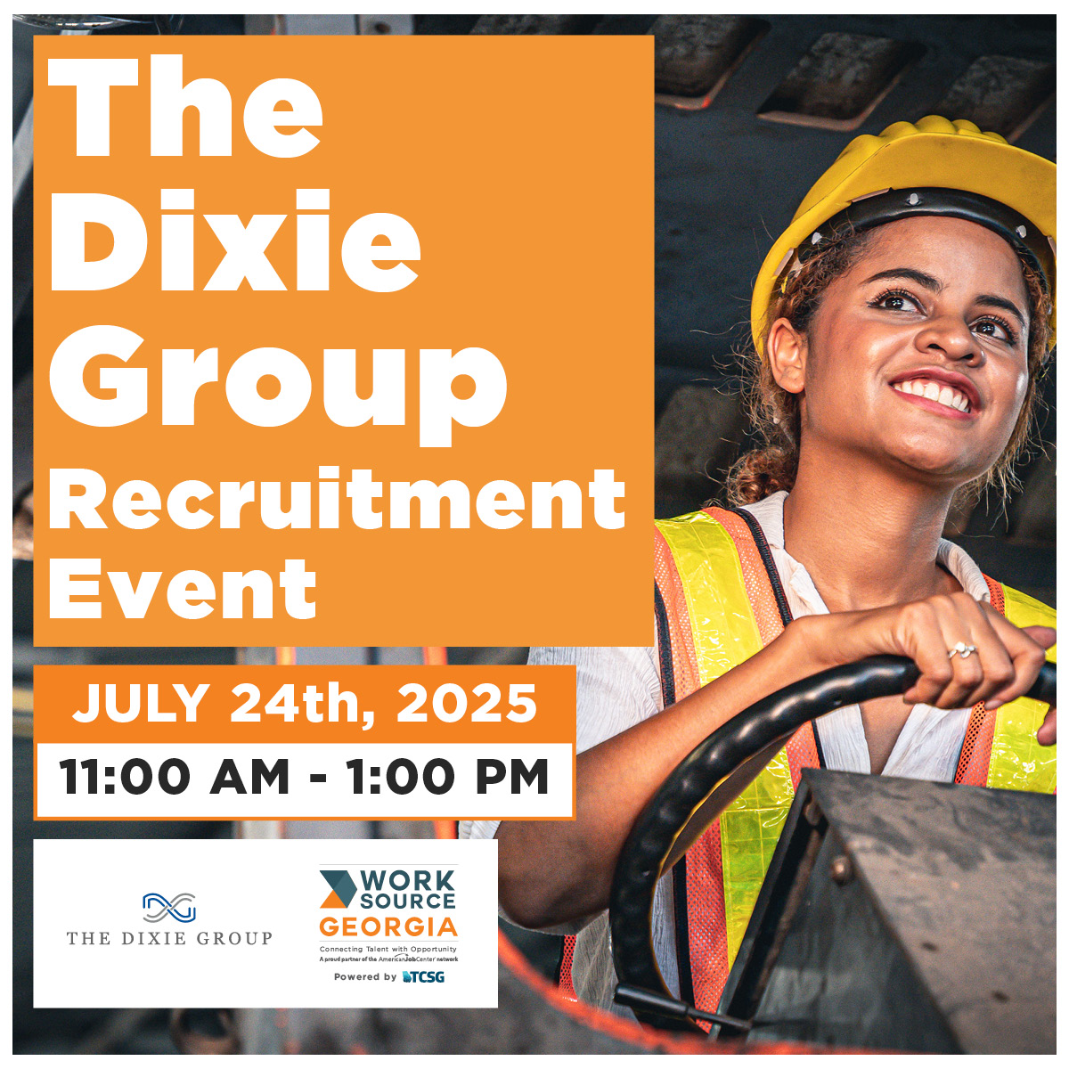 WorkSourceGA's tweet image. The Dixie Group is hiring! Join their Recruitment Event July 24, 11 AM - 1 PM at the Dalton Career Center. 
Openings for Creelers (Chatsworth) &amp;amp; Lift Truck Operators (Adairsville)!

Positions: tinyurl.com/29qoq72u
Register: tinyurl.com/28eohsjy

#worksourcega #DaltonGA