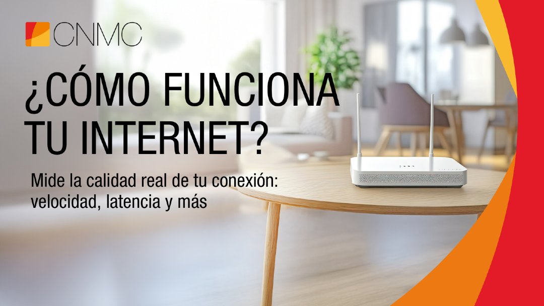 ¿Quieres conocer el rendimiento de tu compañía de Internet?

📶 La CNMC mide la calidad real de tu conexión: velocidad, latencia y más.
🔍 Transparente, útil y accesible.

👉 Descúbrela aquí: bit.ly/4eGU4Xu  

#Telecos #CNMC