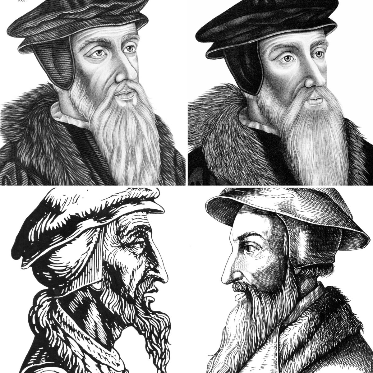 MarcosReformed's tweet image. • 𝐉𝐎𝐇𝐍 𝐂𝐀𝐋𝐕𝐈𝐍 •
On this day in 1509, John Calvin was born in Noyon, France.
Happy Birthday, John Calvin!
Arts by @MarcosReformed
𝗕𝗨𝗬 𝗔𝗥𝗧
📲 + 55 19 992880122
📩 markartt@hotmail.com