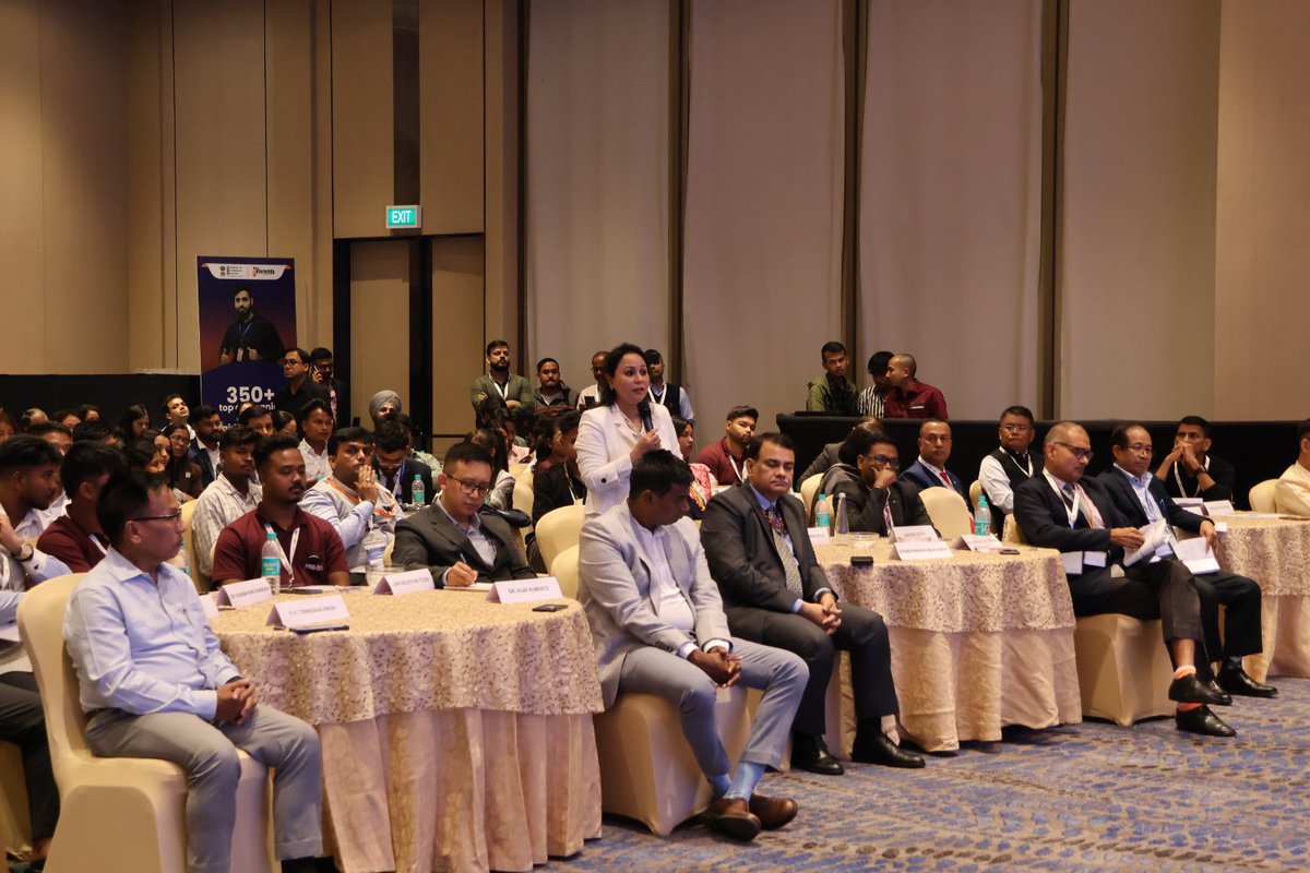 Smt <a href="/nsitharaman/">Nirmala Sitharaman</a> today chaired the North East Roundtable on the Prime Minister Internship Scheme #PMIS alongside Hon'ble Chief Minister Shri <a href="/SangmaConrad/">Conrad K Sangma</a> in Shillong, Meghalaya. 

During the Roundtable, the Hon'ble Finance Minister interacted with the PMIS interns, industry