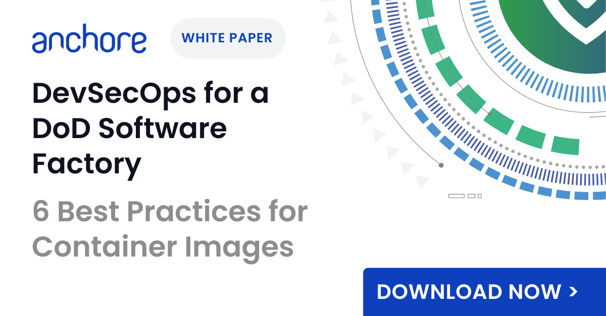 Speed and security can coexist! Discover how in our white paper "DevSecOps Best Practices for Container Images," tailored for DoD software factories. Get your copy today! ➡️anchore.com/white-papers/d… #DevSecOps #DoD #ContainerSecurity