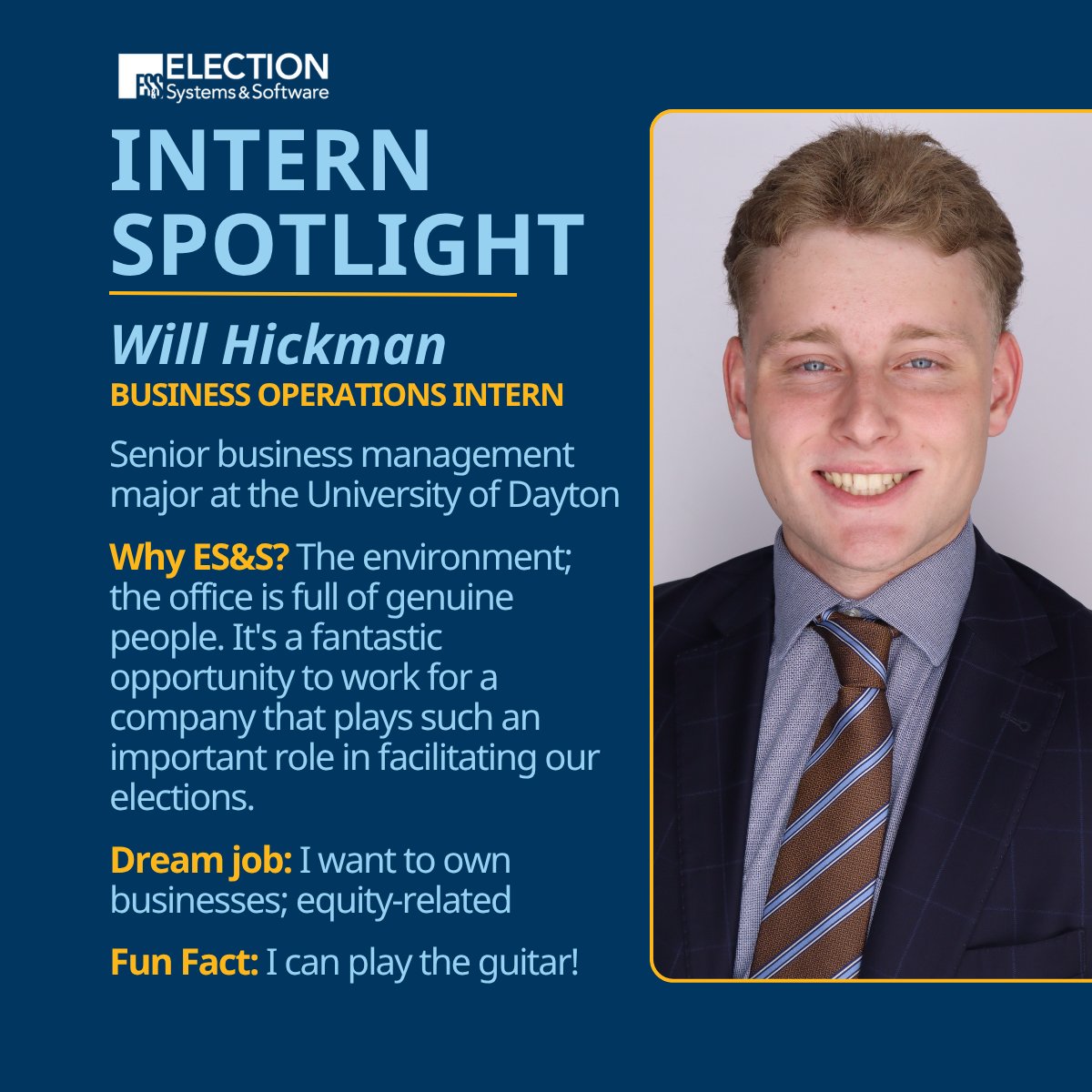 Our summer internship program is in full swing. Want to learn more about some of our interns joining us this summer? Check out these highlights of Daniel, Josie, Josh and Will! #SummerInternship #StudentOppotunities