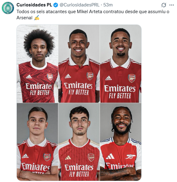 marcelofonti's tweet photo. @Arsenal_Brasil Levando em consideração o nosso histórico no mercado, da pra entender o desespero da torcida. É muito descaso com o nosso ataque. A sorte é que o resto do time (+Saka) é muito fora da curva. https://t.co/hetpNpBoJE