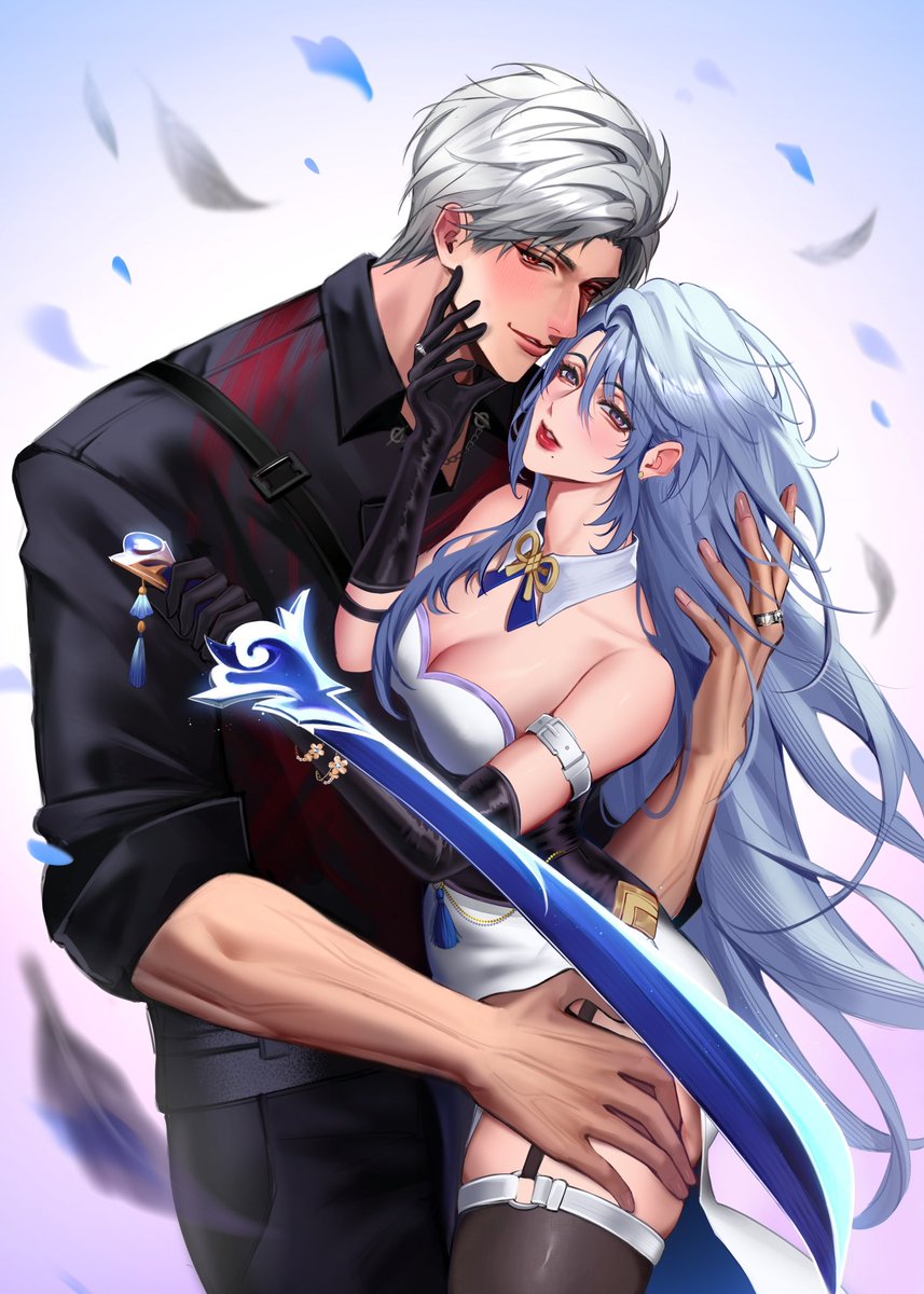 MissStoria_'s tweet photo. Leader of Onychinus x Head of the Kamisato Clan V2 (Sylus x MC!FemAyato or #crowfox)
Art by @Kxndi_Art
#sylus #kamisatoayato https://t.co/IHQp8rBQoB