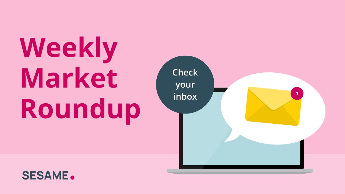 Your weekly update is here!

The Sesame market roundup has just been sent out! Take a look at your inbox and discover all the latest news and insights from across the market.

#Sesame #MarketRoundup #TogetherWeCan