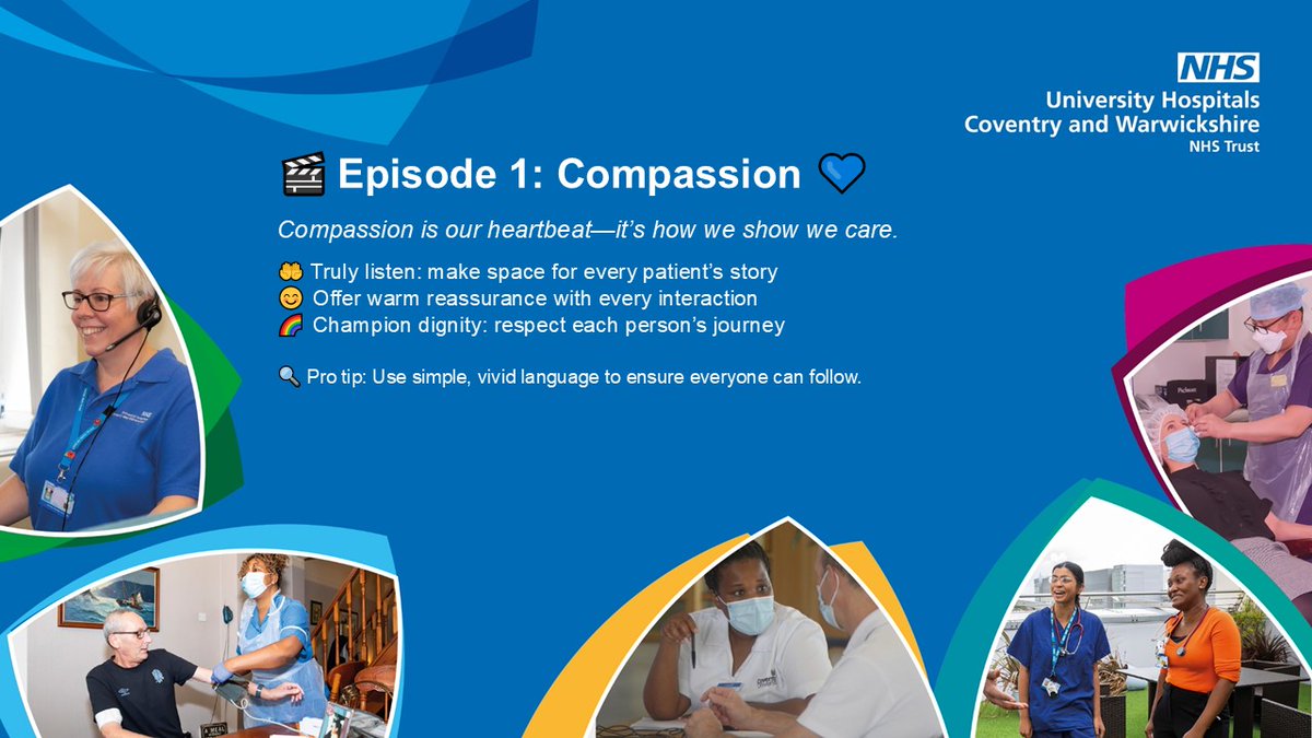 📢 Introducing our 7-episode series: Compassion at UHCW 💙

🎬 Episode 1: Compassion 💙
At UHCW, compassion means putting people first.
🤲 We listen &amp; explain
😊 We offer reassurance
🌈 We respect every background