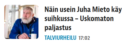 Se on siinä. Vuoden isoin skuuppi jo heinäkuussa.