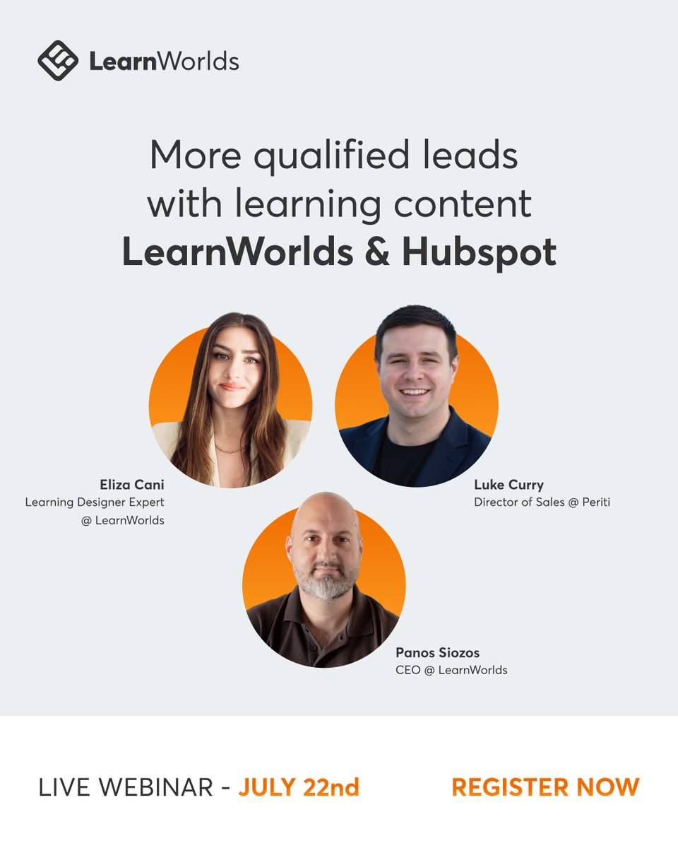 How you can make a first click more likely to lead to a lifetime of revenue for your customer education? Join us on 22 July: getlearnworlds.co/4kr9fp7

✔️ Find out how to nurture a customer’s buying intent through structured learning paths
✔️ Learn how you can set up automated