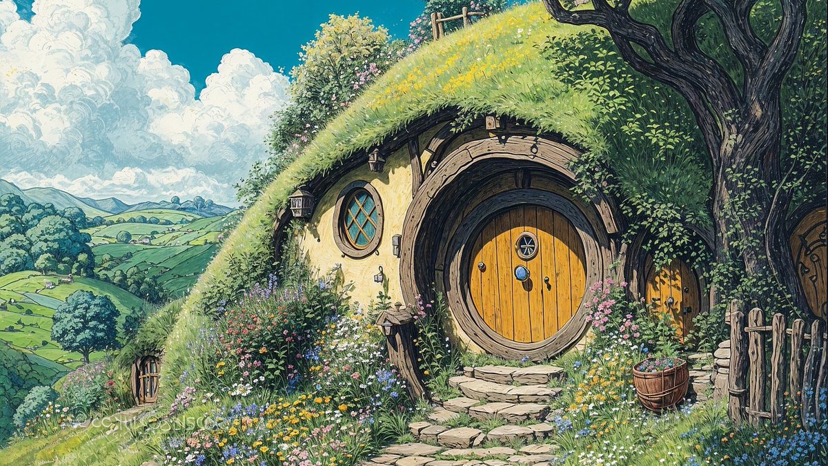 Никогда этого не пойму, конечно — кому нужен апскейлер, который тупо рисует другую картинку. Тут, например, он две лишние двери добавил, и фонарь, забор слева тоже превратил в дверь, а возле входа — в почтовый ящик