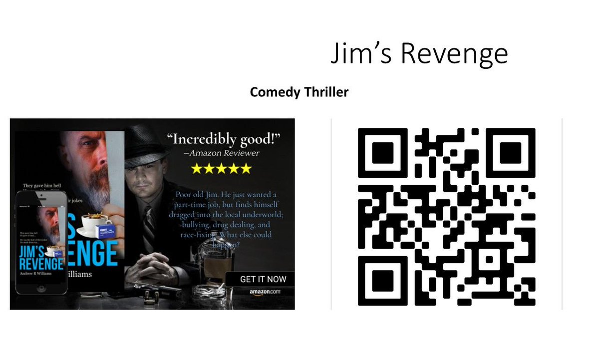 Jim’s Revenge by Andrew R Williiams
Great storyline with twists and turns that you don't expect. Order "Jim's Revenge" now

 See reviews in link
 bit.ly/3AfTrnE