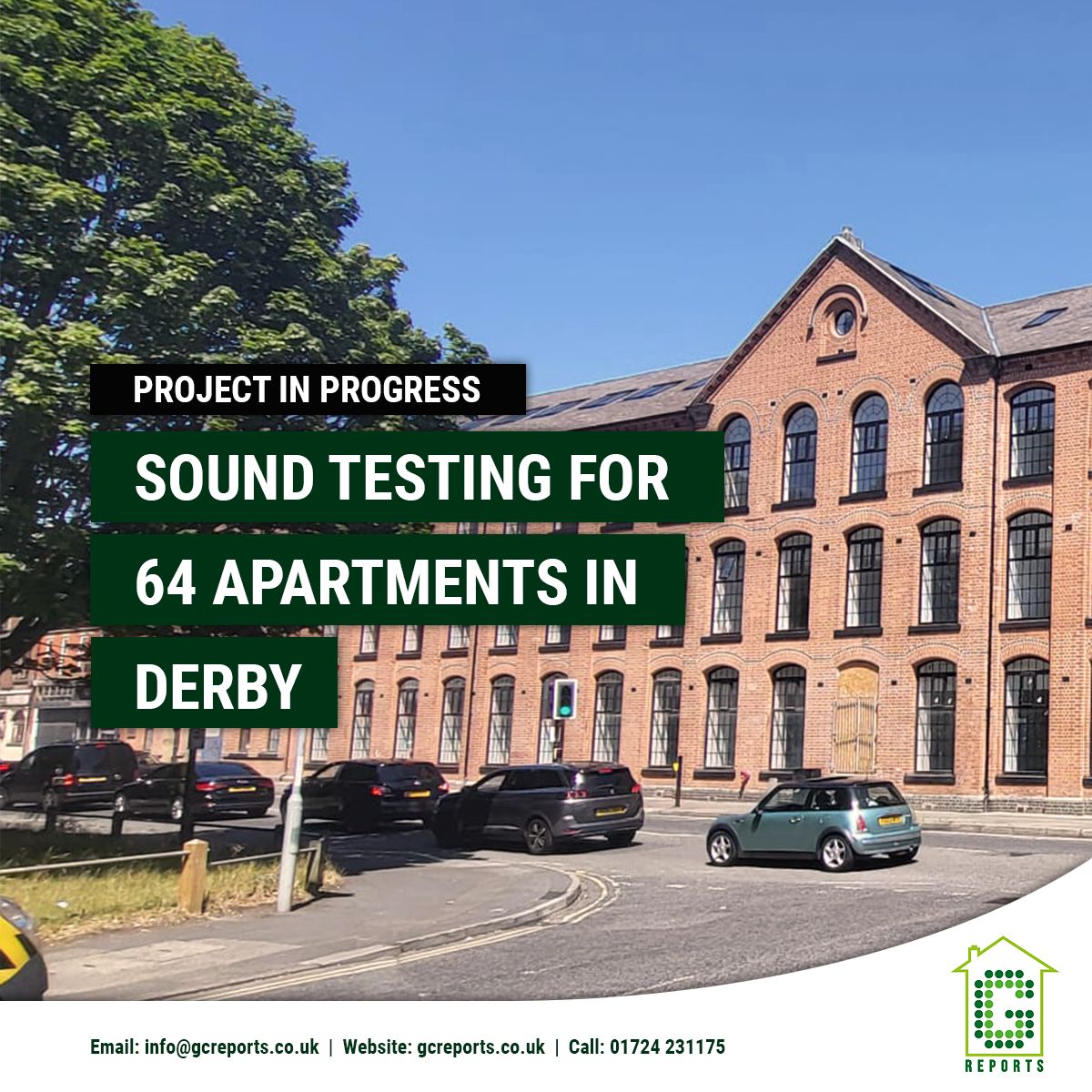 GCReports1's tweet image. We are excited to be working with a new client in Derby, providing sound testing for their 64 apartments!

Find out more about sound testing here: gcreports.co.uk/services/sound…

#SoundTesting #Derby #Apartments #BuildingCompliance