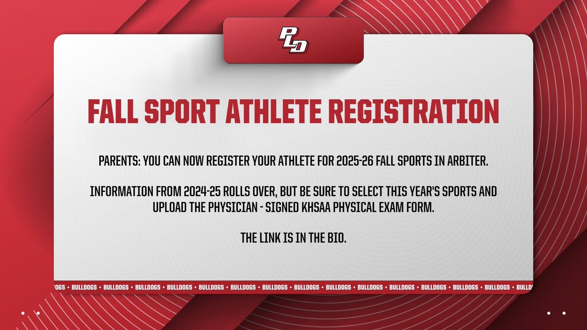 🚨 Arbiter Registration is now OPEN 🚨 

#allinon1600 #WeAreDUNBAR