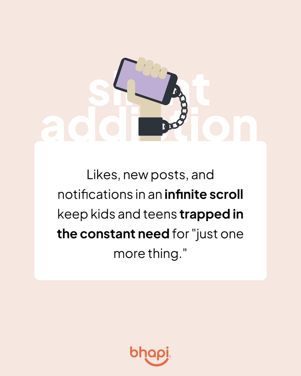 bhapi_io's tweet image. Children and teens can’t stop using their smartphones.
They’re stuck in an endless loop driven by addictive models.
To help them regain control of their attention and time, DGwise and Bhapi are working with schools and families to fight back against the algorithms.
#bhapi #dgwise