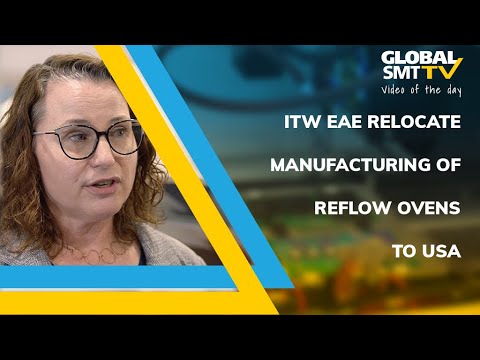 globalsmt's tweet image. Check out the video of the day: TW EAE relocate manufacturing of reflow ovens to USA
zurl.co/YHzPJ
Joy McKnight, General Manager of ITWEAE announced the return of manufacturing the Centurion reflow oven to their manufacturing plant in Camdenton, Missouri. Customers…