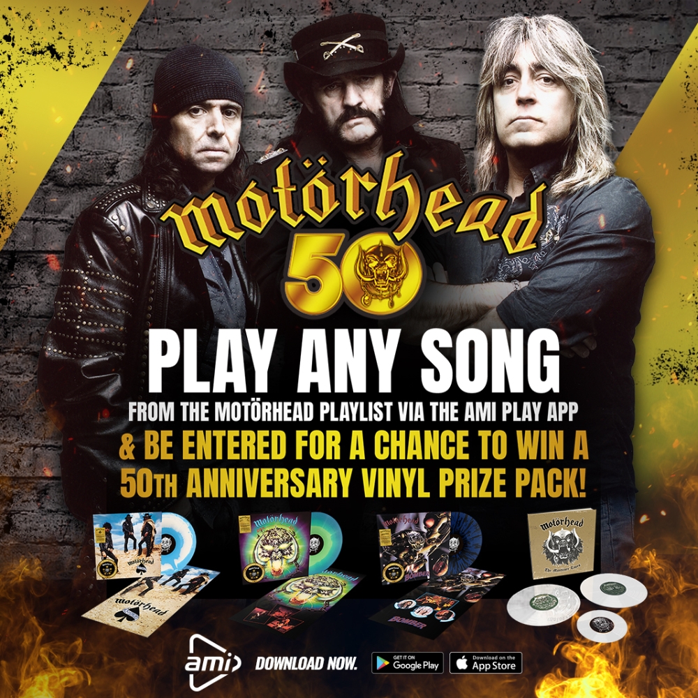 🚨 LAST CHANCE! 🚨
Play your favorite Motörhead track via the AMI Play app before 11:59 PM EST TONIGHT to enter our epic Prize Pack Giveaway 🎁

Don’t miss out on exclusive Motörhead merch and collectibles — built for loud fans only 🤘

🎯 Each song played is a chance to WIN
