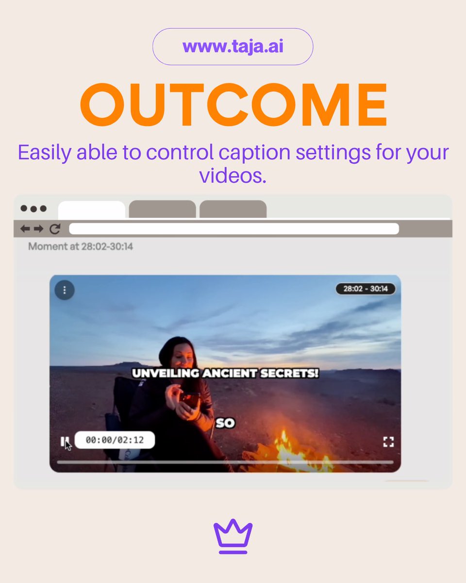 growwithtaja's tweet image. Introducing Captions for Clips! 🎉 

Anytime you repurpose your long form video into clips, we will automatically caption it for you to make the content more engaging!

Sign up for a free 7 day trial and see the magic for yourself 🪄 

#aiforbusiness #contentrepurposing