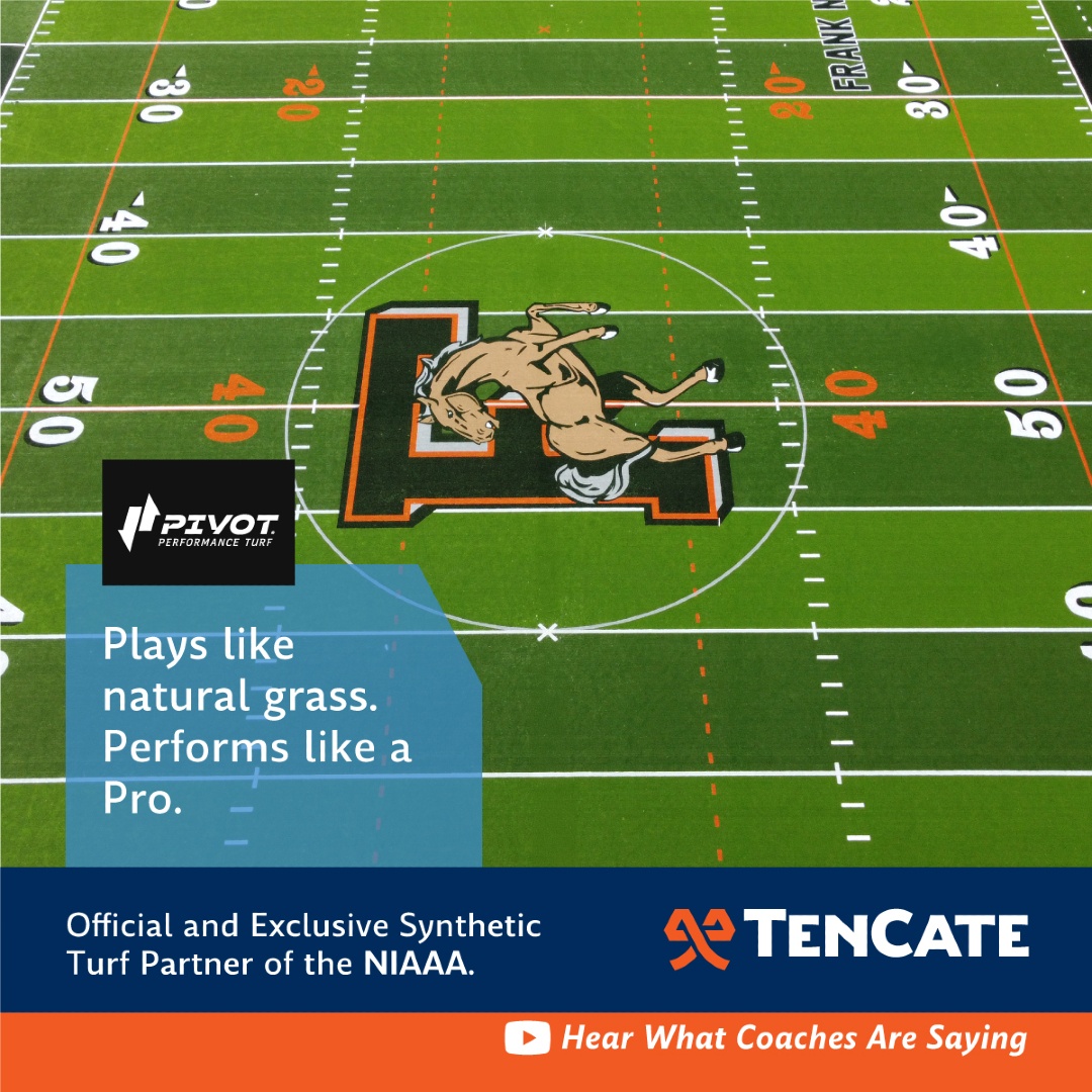 NIAAA9100's tweet image. Natural feel. No rubber pellets.
Pivot Performance Turf® by TenCate plays like grass—engineered for traction, control, and all-out performance.
See what coaches are saying: youtube.com/@PivotbyTenCat…