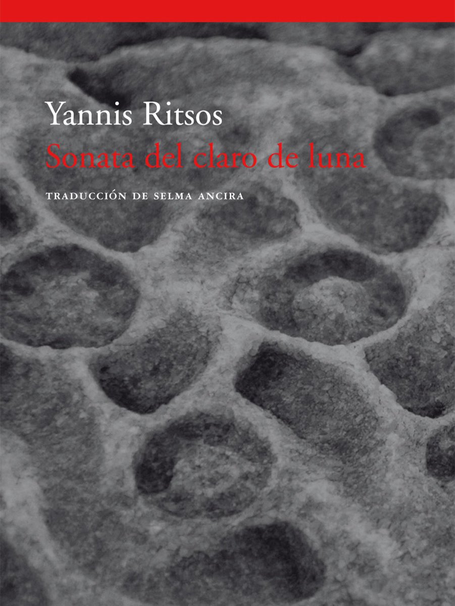 De la “Sonata del claro de luna” de Yannis Ritsos. ❤️
“Ya sé que cada uno anda solo en el amor, 
solo en la gloria y en la muerte—solo. 
Lo sé. Lo he probado. No sirve de nada. 
Deja que vaya yo contigo.
Esta casa está embrujada, me expulsa…”