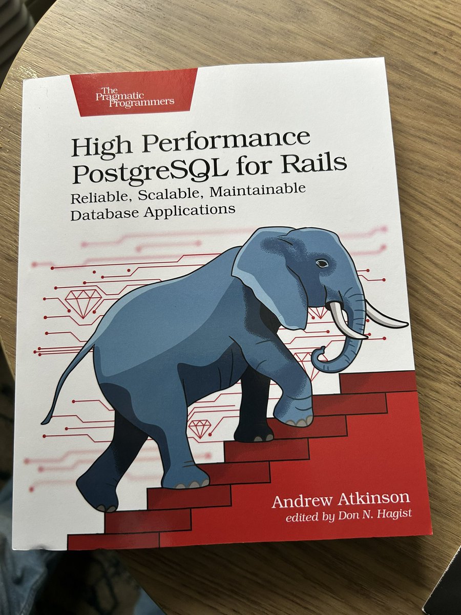 arunagw's tweet image. Snagged a signed copy of High Performance PostgreSQL for Rails by @andatki at #RailsConf! 

Pumped to dive in and level up! 🚀📚