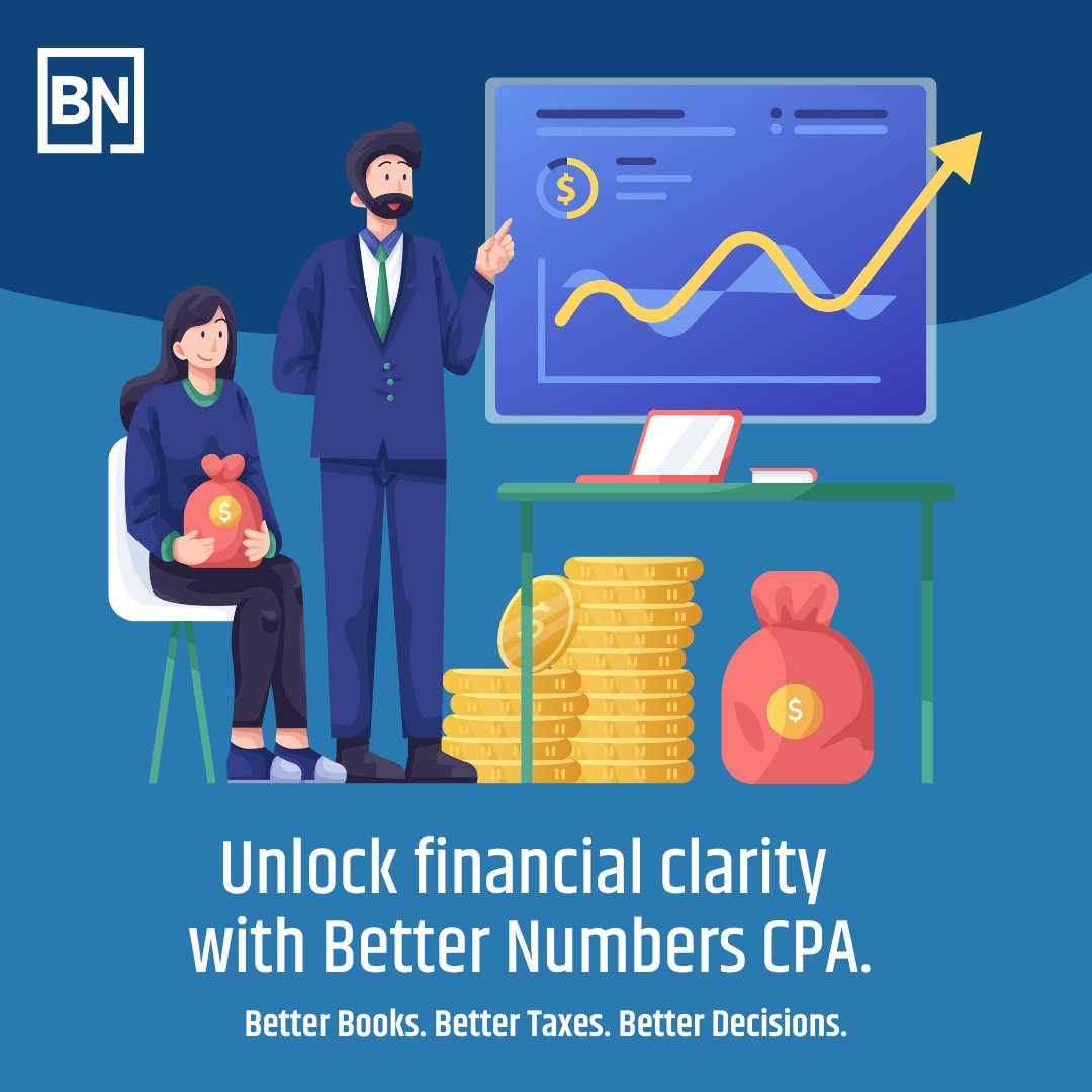 Make smarter business decisions with Better Numbers! 

💡📊 From AI-powered financial QC to monthly video walkthroughs &amp; KPI dashboards, we’ll help you understand your numbers and grow confidently. Learn more: bit.ly/3HHuMME 

#BetterNumbers #Finance