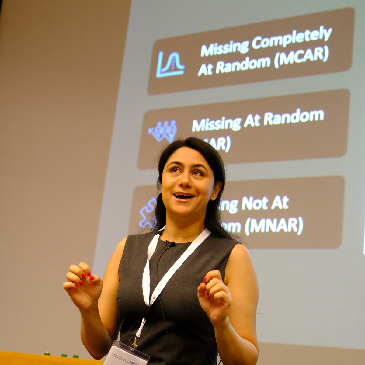 GSDSglasgow's tweet image. #AGITConference was a great success! Prof. @AnahidBasiri gave an insightful talk on Missing Data and how it impacts our everyday lives. A big round of applause to her.👏👏