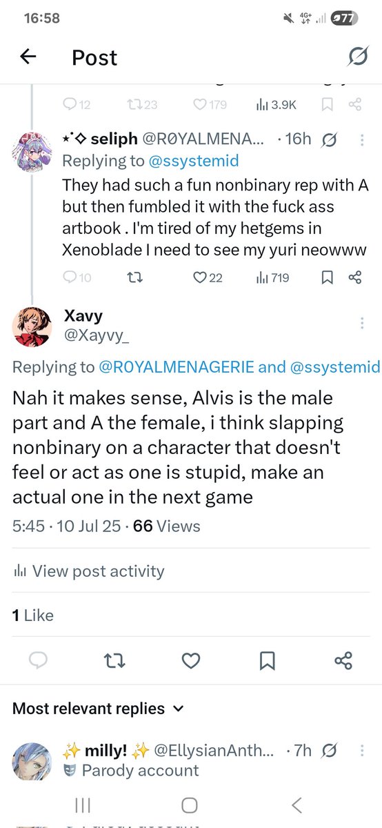 Xayvy_'s tweet image. Just got blocked by 2 people for pointing out that a canonically female character is a female 😭 like how in the world does what i said come off as transphobic in any way