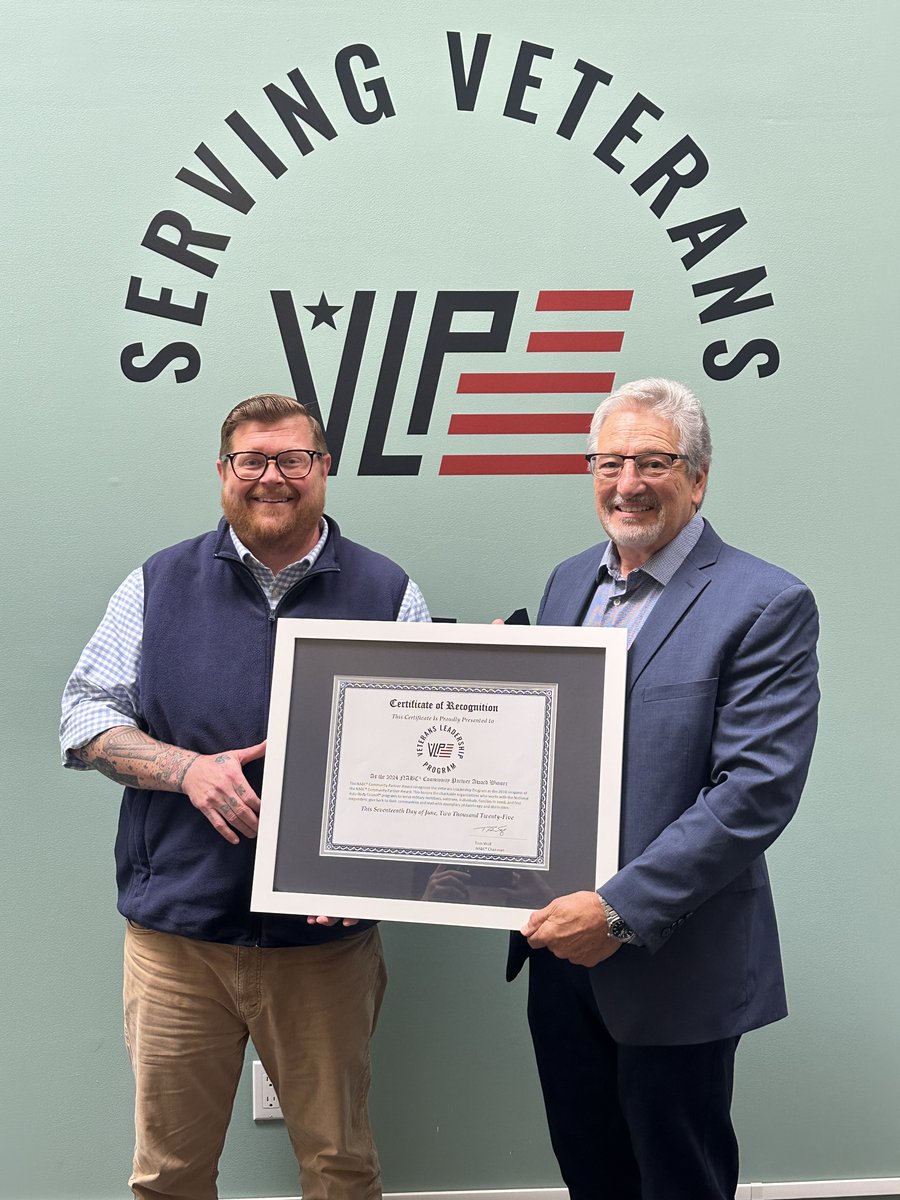 A huge thank you to National Auto Body Council for selecting VLP as the recipient of your 2024 NABC Community Partner Award!!  We truly value your partnership and look forward to many years of continued collaboration.  

autobodynews.com/news/veterans-…

#WeAreVLP