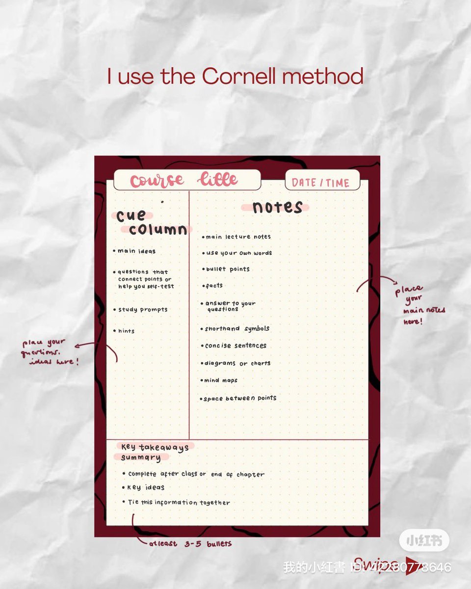 howvinotes's tweet image. Are you having a hard time what note style works for you? Here are examples of methods that helped me ace my quizzes and finals that might just work for you too!!📚💡
#studytwt #studytwtph #studyapps