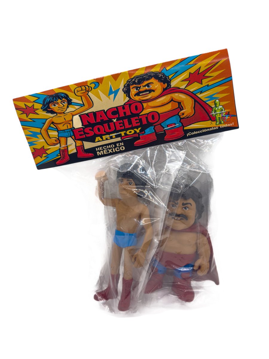 BLACKTERRY's tweet image. A gem for Nacho Libre fans: these custom figures of Nacho and Steven (yes, Esqueleto!) are insane.
Made by "Luchones Art — an artist who turns nostalgia into unique collectibles.
The details, the colors, the style… flawless.
Support his work!
