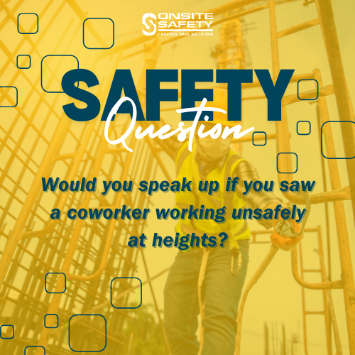 Safety is everyone’s responsibility. If you saw a coworker working unsafely at heights, would you speak up? Don’t be afraid to take action for a safer work environment. #SafetyFirst #WorkplaceSafety #SpeakUp #HeightSafety #OnsiteSafety #SafetyMatters