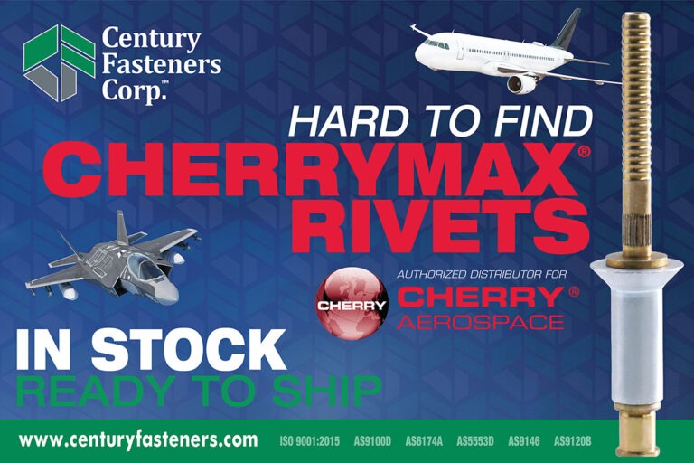 Cherry Aerospace – CherryMax Rivets – Available to Buy Now!

Century Fasteners has CherryMAX® Blind Rivets is stock and ready to ship. These rivets are manufactured by Cherry® Aerospace in the USA, and are available for immediate shipment.

centuryfasteners.com/aerospace-prod…