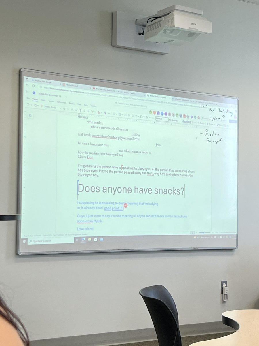 prof let us have a shared document ❤️