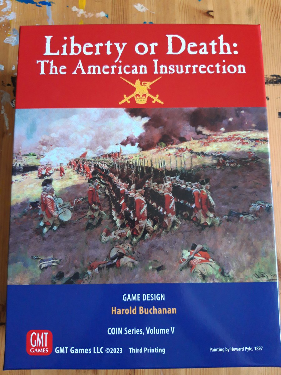 <a href="/playersaidblog/">The Players’ Aid</a> <a href="/gmtgames/">GMT Games</a> Dust Rebellion will be my next one but I hope China's War will release soon.
However I brought, Liberty or Death: The American Insurrection.