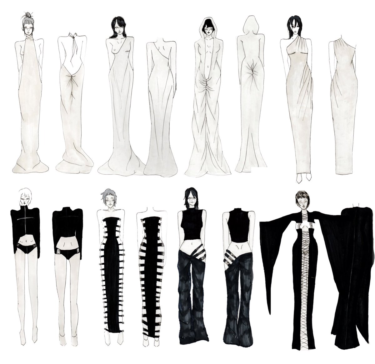 revierevenge's tweet photo. ‘réquiem’ collection i made for fashion school https://t.co/B67IJqmE5n