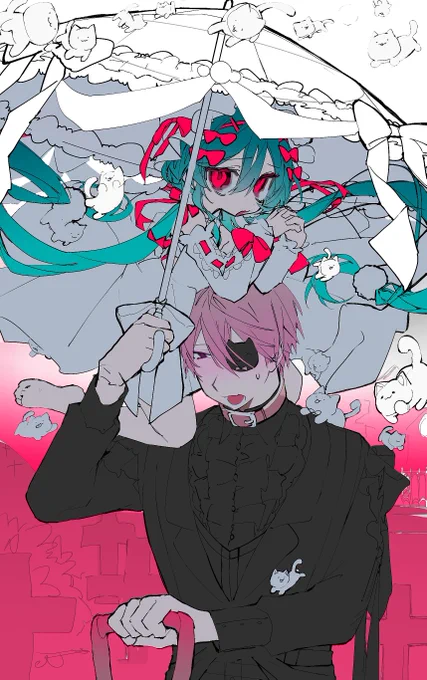 珍しく絵と向き合ってるけど、途中ですっぽかしそうだからベタだけ載せておくよ。 OCs