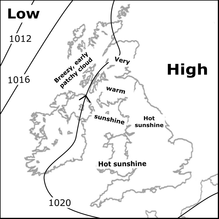 the_MWIS's tweet image. Fri 11/7: Sunny and very warm most areas with light wind - risk of sunburn and dehydration. Warm temperatures will persist overnight. Temperatures nearer the middle teens on Scotland's west coast in the breeze, some early patchy cloud onto Skye and coastal slopes southward.