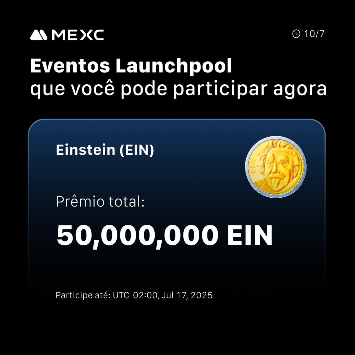 🏆 Comprometa apenas 25 $MX com um clique e receba novos airdrops de tokens todos os dias!

💪🏻 Quanto mais usuários válidos você convidar, mais airdrops você ganha!

Participe agora do #MEXCLaunchpool 👉
mexc.co/pt-PT/sun/asse…