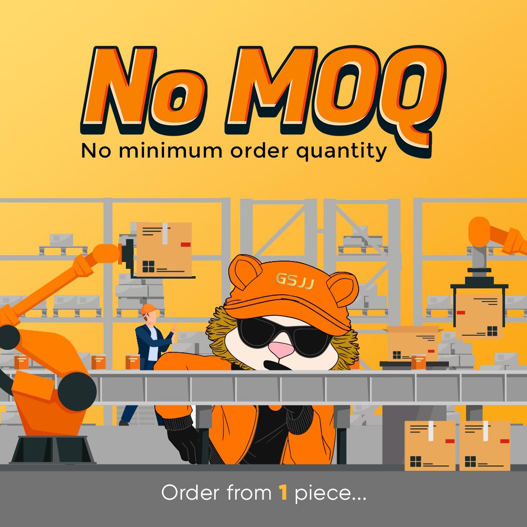 GSJJ don’t have MOQ! Order from 1 piece…😎🏭
#gsjj #custommerch #manufacturers #artist #smallbuisness #fyp