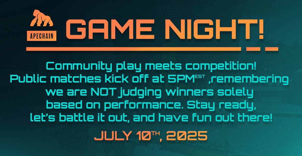 🎮 Game Night #9 kicks off at 5PM EST!

Jump in, squad up, and most importantly. Have fun out there!

Lots of NFTs, surprise giveaways, and more up for grabs. Come hang out and let’s run it!🫡