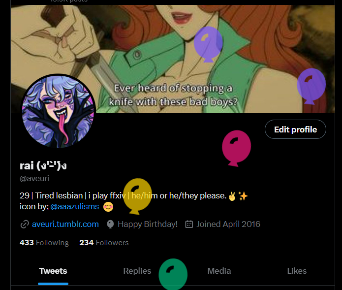 aveuri's tweet photo. the silly balloons make me happy every year without fail 😭 https://t.co/o6aKGL1kMT