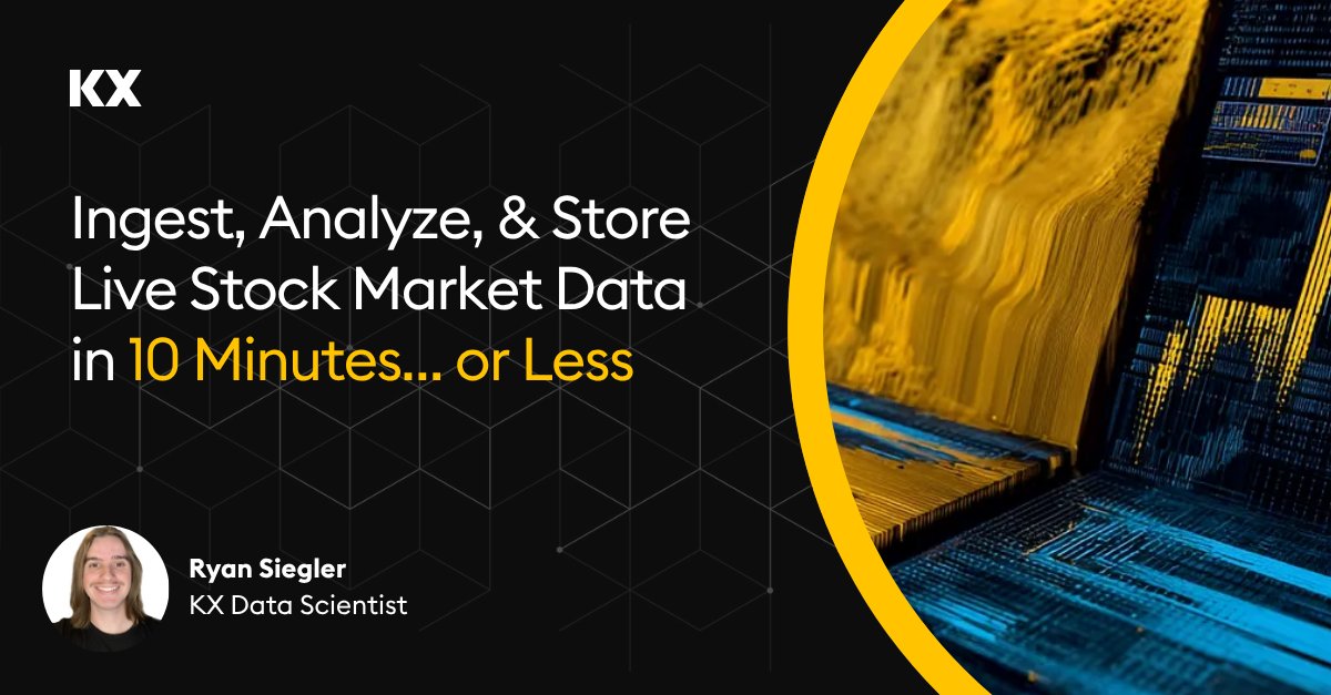 No Kafka. No glue code. Just pure, nanosecond-fast analytics.​

KX’s Ryan Siegler shows how to build a real-time pipeline that ingests, processes &amp; queries live market data — all in one stack.​

⚡ See the guide: medium.com/kx-systems/ing…