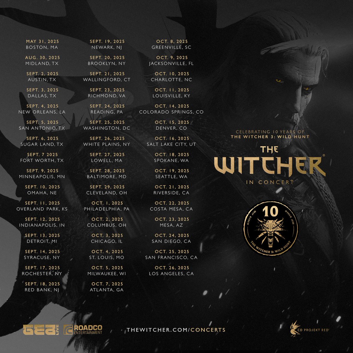 thewitcher's tweet image. 🎶 “Lelele” — it’s more than just a tune…
You’ve heard it echo through taverns and alleys and now you can hear it live! 🎻
The Witcher in Concert is touring 45 cities across the US, bringing the unforgettable music of The Witcher 3: Wild Hunt to the stage. Tickets are still…
