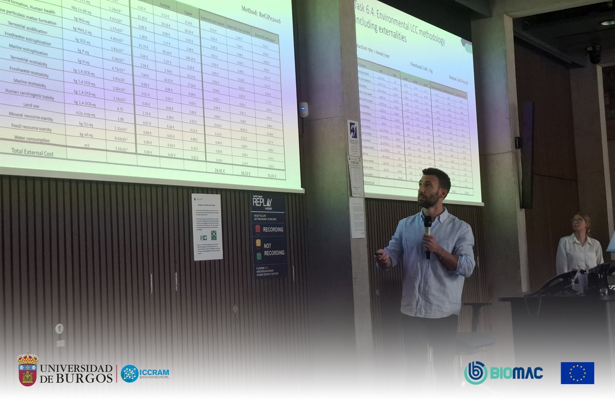 ICCRAM | Universidad de Burgos (@iccram_ubu) on Twitter photo After more than 4 years of collaboration, the #BIOMAC project is coming to its end!🚀
During the final review in Edinburgh📍, our colleague Jesús Ibáñez presented the outcomes of the 'Value Chain Assessment Hub', coordinated by <a href="/ICCRAM_UBU/">ICCRAM | Universidad de Burgos</a>♻️.
Thank you all! After more than 4 years of collaboration, the #BIOMAC project is coming to its end!🚀
During the final review in Edinburgh📍, our colleague Jesús Ibáñez presented the outcomes of the 'Value Chain Assessment Hub', coordinated by <a href="/ICCRAM_UBU/">ICCRAM | Universidad de Burgos</a>♻️.
Thank you all!