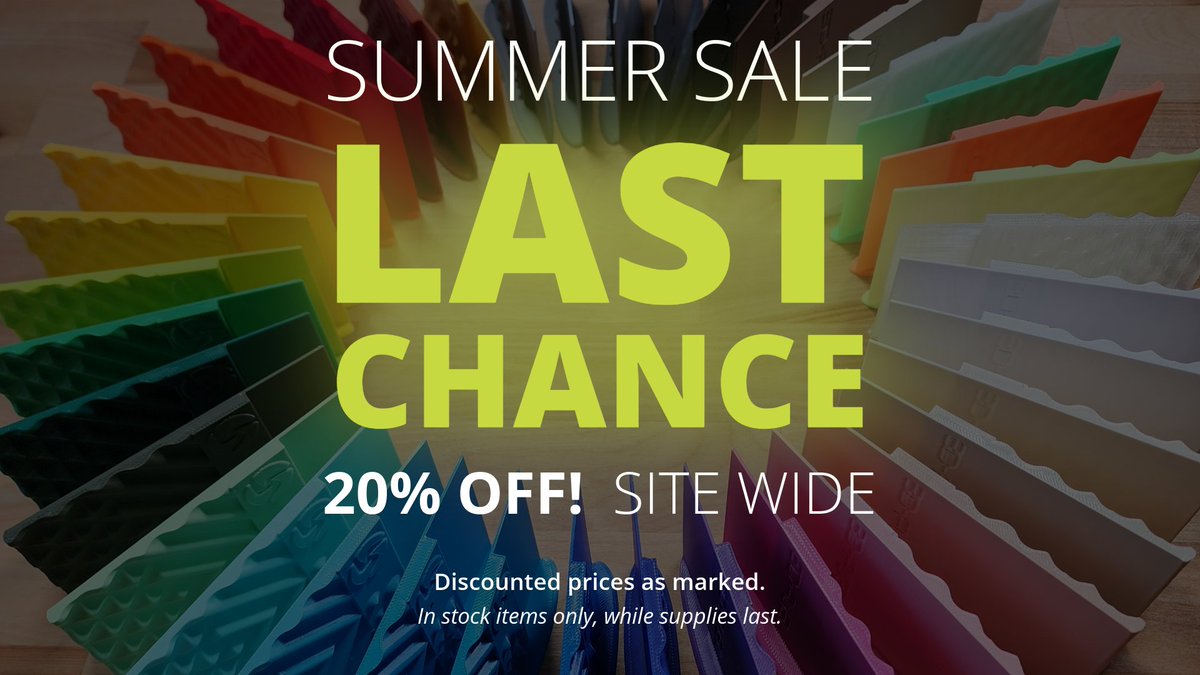 3D_Fuel's tweet image. Only one more day to stock up and save with one of our biggest sales of the year.

Hurry: 3dfuel.com

#3dprinting #primeday2025