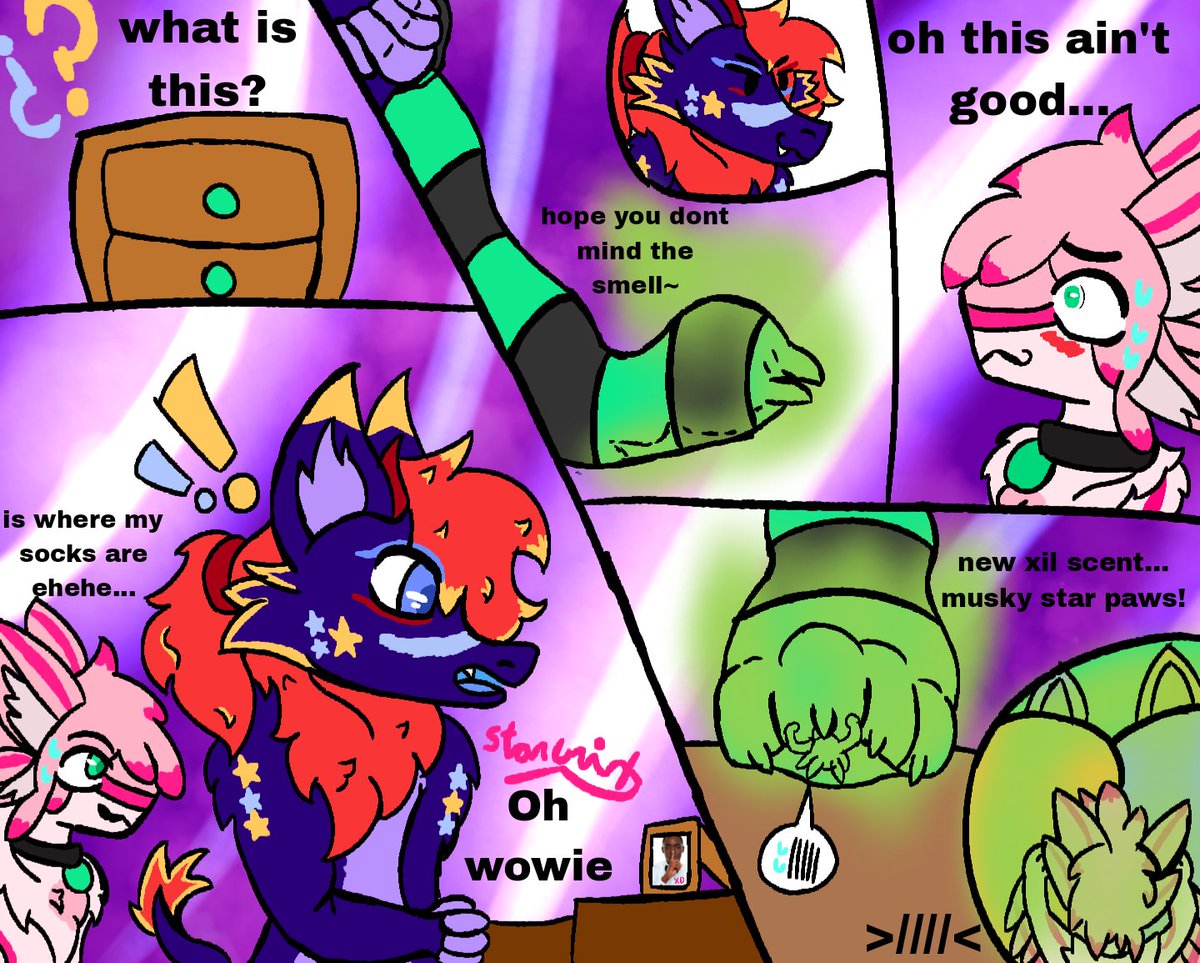 Your musky star paws here for you to enjoy~

Like my pet xil~
Who Isnt even 
speaking by the joy ig uwu~