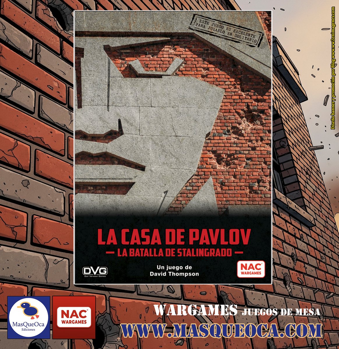 🎲LA CASA DE PAULOV, LA BATALLA DE STALINGRADO. 2ª ed.revisada. #Wargame de 1-3 jugadores,con gran modo en solitario.
Publicado por <a href="/MasQueOca/">MasQueOca</a> /<a href="/NACWargames/">NAC Wargames</a>
A la venta en:🛒masqueoca.com/tienda/product…
🧱Un wargame diferente, una historia inolvidable🧱
Se agradecen RT/MG
➡️
#wwII #ww2